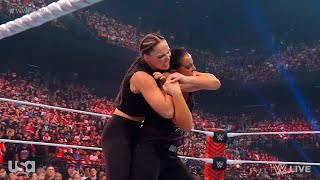 Ronda Rousey attacks Shayna Baszler  WWE RAW 732023 [upl. by Hedgcock]