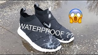 WATERPROOF SHOES NMD GORETEX UNBOXING ON FOOT AND REVIEW [upl. by Erehpotsirhc]