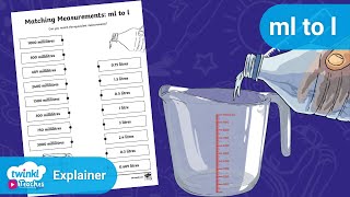 Converting Millilitres to Litres [upl. by Claudian]