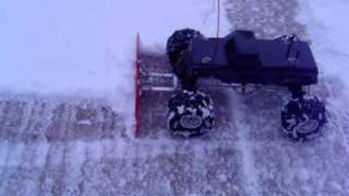 RC Snow Plow Tamiya TXT1 Part 1 [upl. by Anyahs]