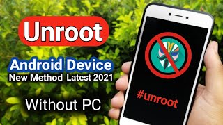 Unroot any Android Devices Latest🔥 2021 method  Remove Magisk Completely  New Official Method [upl. by Nylikcaj]