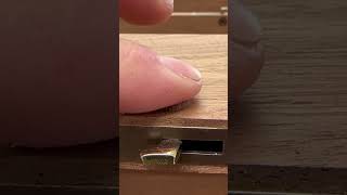 lock installation satisfying watchbox woodbox asmr woodwork diy woodcraft craft [upl. by Mehs757]