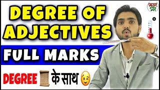 Degree Of Adjectives  Degree of Adjective RulesConceptUse  In Hindi  English GrammarSpoken [upl. by Sagerman]