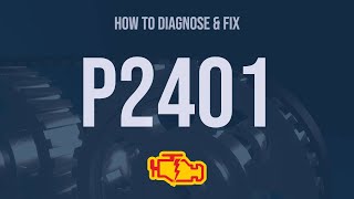 How to Diagnose and Fix P2401 Engine Code  OBD II Trouble Code Explain [upl. by Mirilla]