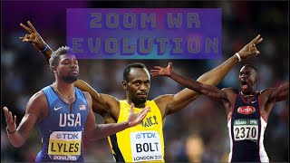 200m World Record Evolution [upl. by Masao]