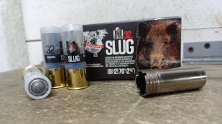 TEST MUNIZIONI DA CACCIA AL CINGHIALE CAL 12  CHEDDITE Slug 32 gr PROVA STROZZATURE [upl. by Ul]