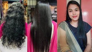 పర్మనెంట్ hair straighteningఎన్ని రోజులు వుంటుందిజాగ్రత్తలుmy permanent hair straightening journey [upl. by Nosredna]