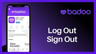 How to Log Out of Badoo  Sign Out Badoo Dating App  2021 [upl. by Olenka]