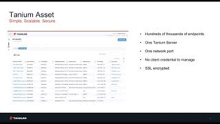 Overview Integrating Tanium Asset with ServiceNow [upl. by Billmyre]