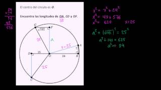 Teorema de Pitagoras y radios de círculos [upl. by Wina]