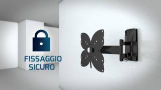 SLIMSTYLE Supporti da Muro per TV Ultrasottili Meliconi  ITA [upl. by Audsley]