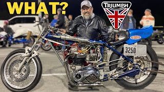 NITRO TRIUMPH Stuns HarleyDavidson Racer [upl. by Rexana282]