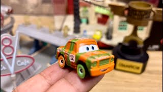 Cars Disney Mini Racers High Impact Demolition Derby at Thunder Hollow Speedway Cars 3 Pixar [upl. by Ikram]