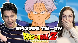 TRUNKS APPEARS Girlfriend Reacts To Dragon Ball Z  Episode 118 amp 119 [upl. by Theadora]