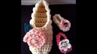 FREE crochet pattern BASIC BEGINNER SLIPPERS OR BOOTIES how to make slippers [upl. by Hanover]