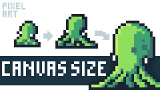 What Canvas Size Should you use for Pixel Art Pixel Art Tutorial [upl. by Keppel]