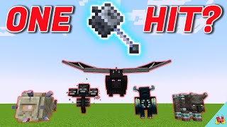 Can Mace ONEHIT Every BOSS in Minecraft Ender Dragon Wither Warden [upl. by Purpura150]