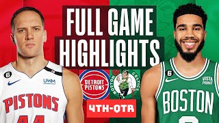 Boston Celtics vs Detroit Pistons Highlights 4thQTR HD  December 28 2023  NBA Season [upl. by Adnaluy]