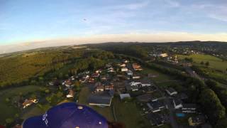 Zeitraffer der Ballonfahrt von der Rheinaue nach Germscheid bei Eudenbach [upl. by Adena714]