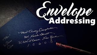 DIY Calligraphy Tools and Tips for Envelope Addressing [upl. by Ahsaetan]