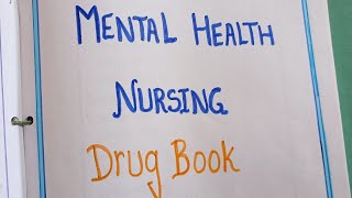 mental health nursing drug book gnm nursing medical nursingstudent bscnursing youtube [upl. by Ajnos893]