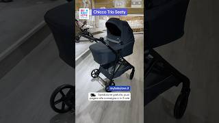 Chicco Trio Seety con Kory essential Boston Grey 😍chicco trio passeggino mamma neonato bebe [upl. by Pietra]