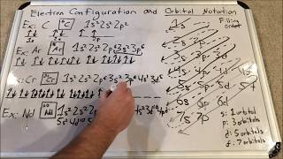 Chemistry  Atomic Structure  Electron Configuration and Orbital Notation Part II [upl. by Alhahs]