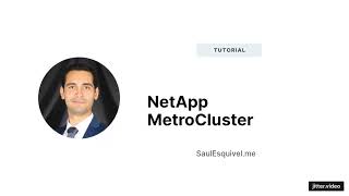 MetroCluster Tutorial  NetApp [upl. by Reuven]