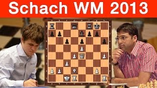 SchachWM 2013 Magnus Carlsen  Viswanathan Anand Runde 5 [upl. by Yreved]