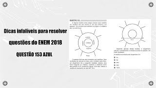 Dicas infalíveis para resolver questões do ENEM 2018 Q153 AZUL [upl. by Giglio]