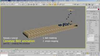 Creating 3D Conveyor Belt Animation pt01 [upl. by Tisman846]