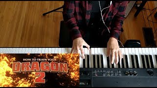 How to Train Your Dragon 2  Stoick Saves Hiccup  Piano [upl. by Oshinski]