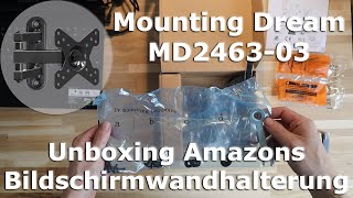 VESA Wandhalterung Mounting Dream MD246303 im ausführlichen Unboxing [upl. by Ayet]