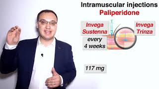 Schizophrenia  Intramuscular injections  Paliperidone [upl. by Crudden]