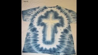 how to tie dye a cross [upl. by Notrab24]