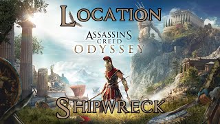 Assassins Creed Odyssey Shipwreck Sea Location 100 Completion [upl. by Ennovy]