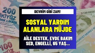 Sosyal desteklerde devrim 65 yaş aylığı engelli maaşı ve evde bakım aylığı Ocak zammı açıklandı [upl. by Avraham322]