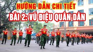 Hướng dẫn chi tiết các vũ điệu tập thể trong Quân đội Bài 2  Vũ điệu quân dân [upl. by Hooker]