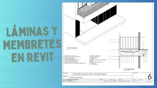 Crear y editar láminas paramétricas con membrete en Revit [upl. by Nlycaj349]