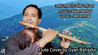 Urathai lagchhani  Jeeten rai  उराठै लाग्छ नि डाँडा पारि बन  flute cover [upl. by Noimad]