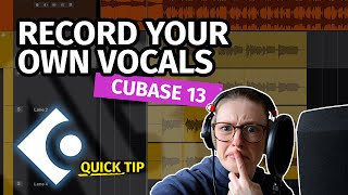 RECORD YOUR OWN VOCALS  Quick Tip Cubase 13 [upl. by Nidroj]