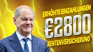 Neue Erhöhung €2800Monat Direktzahlung für die Gesetzliche Rentenversicherung genehmigt [upl. by Hamian]