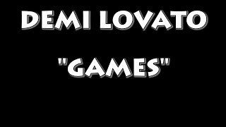 DEMI LOVATO  GAMES INSTRUMENTAL  KARAOKE [upl. by Yevette917]