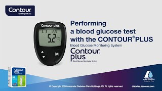 How to perform a blood glucose test  CONTOUR PLUS  mmoll  UK amp Ireland enUKIE [upl. by Lash]