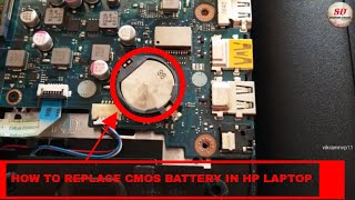 how to replace cmos battery in hp laptop  change cmos battery  cmos battery replace [upl. by Suvart]