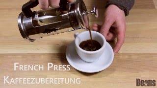 Kaffeezubereitung mit der French Press [upl. by Mueller213]