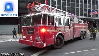 FDNY Full house response Ladder 2  Engine 8  Battalion 8 [upl. by Nirb]