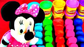 30 Play Doh Surprise Eggs Minnie Mouse Disney Frozen Princess Cars Peppa Pig Lego Kinder FluffyJet [upl. by Itirp]