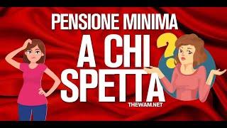 PENSIONE MINIMA 2021 requisiti importi e MAGGIORAZIONE [upl. by Ecilahs449]