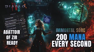 Up to 200 Mana every SECOND Immortal Ball Sorc Guide Diablo 4 Season 2 [upl. by Mcferren]